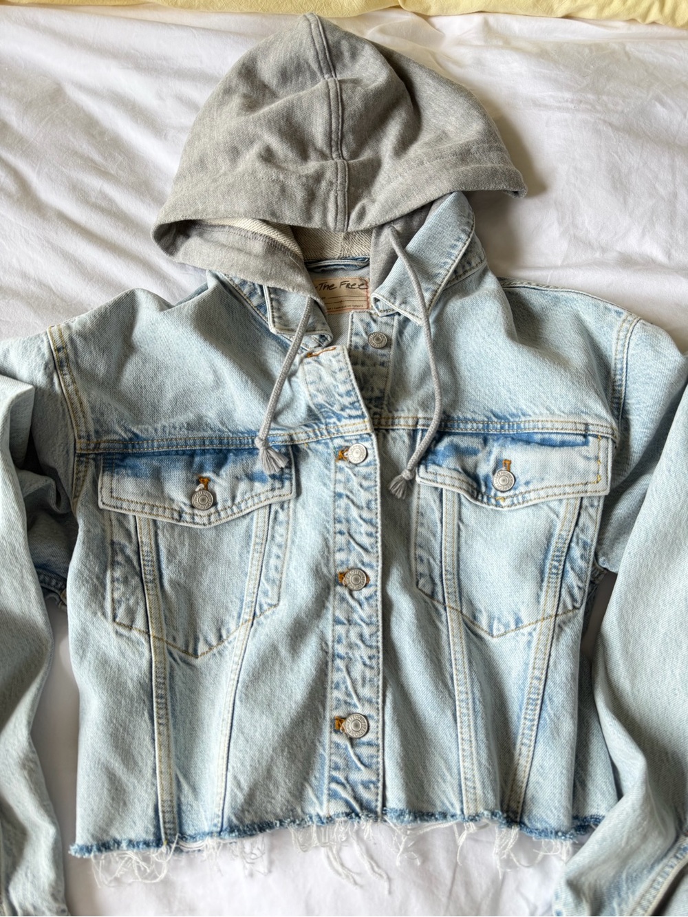 Free People Cropped Denim Jacket - Picture 2 of 4